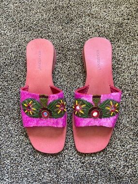 Luca Stefani Beaded Sandal Size 41/10